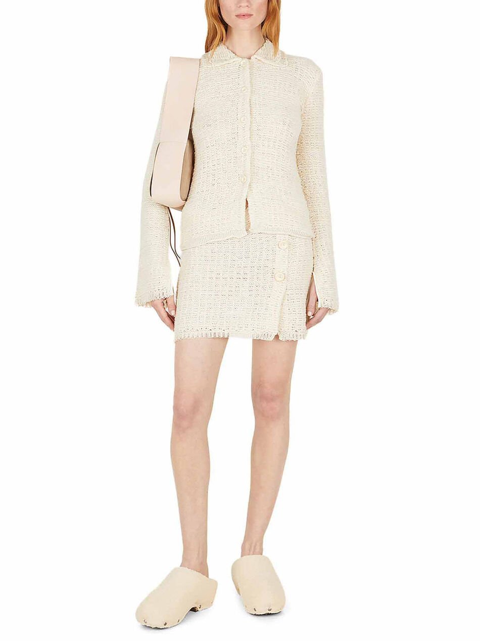 Button Up Cardigan with Collar