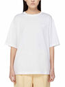 Acne Studios The Face Logo T-Shirt in White White flacn0247010wht