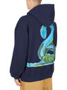 Marni Snake Print Hooded Sweatshirt Blue flmni0149007ink