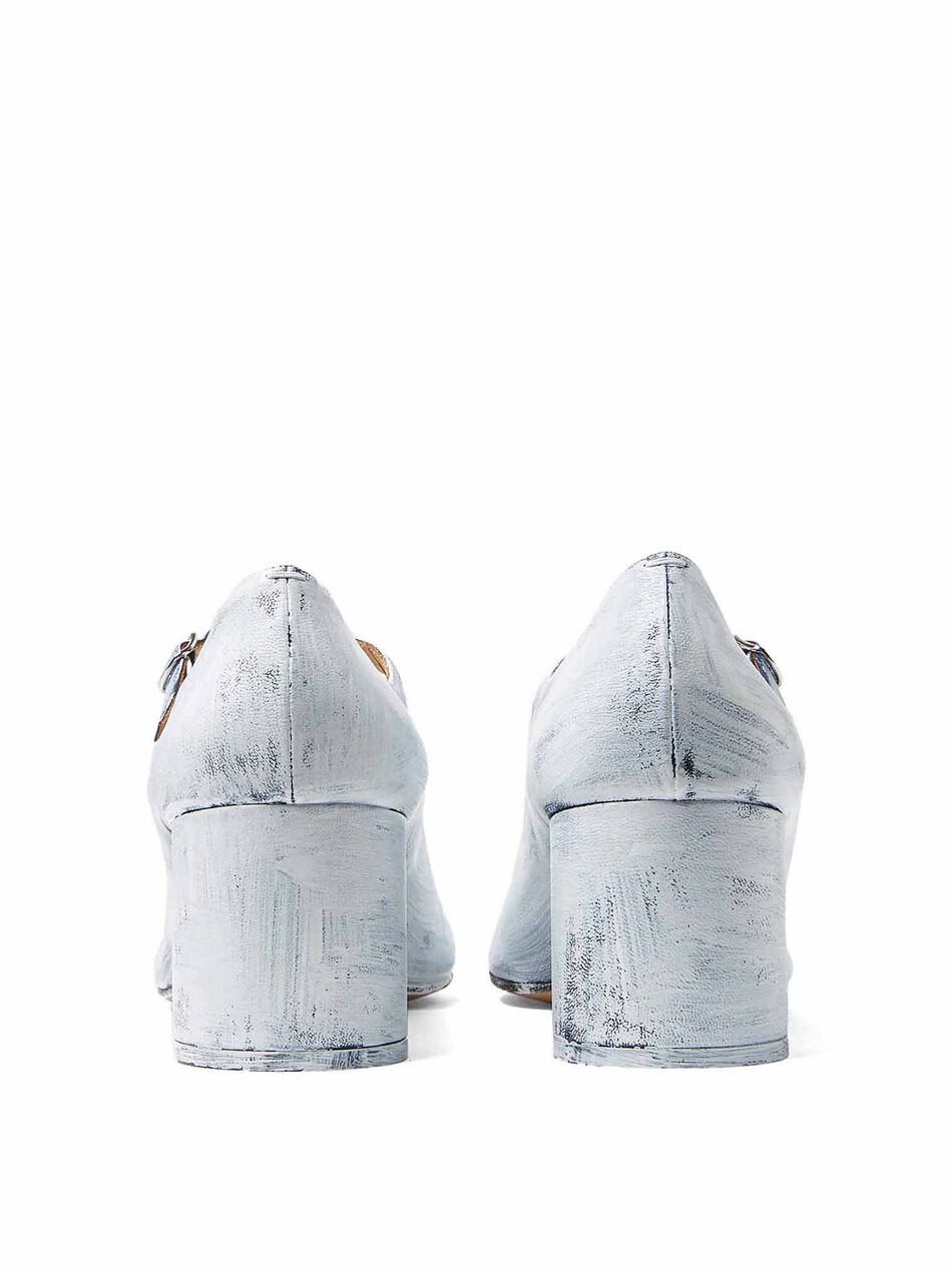 Tabi Mary Jane Leather Shoes with Heel