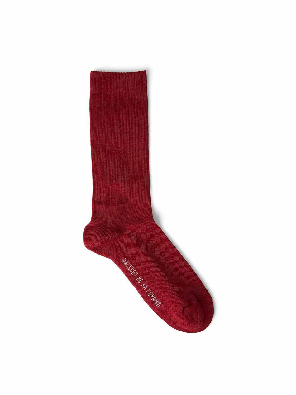 Red Socks with PACCBET Sunrise Logo