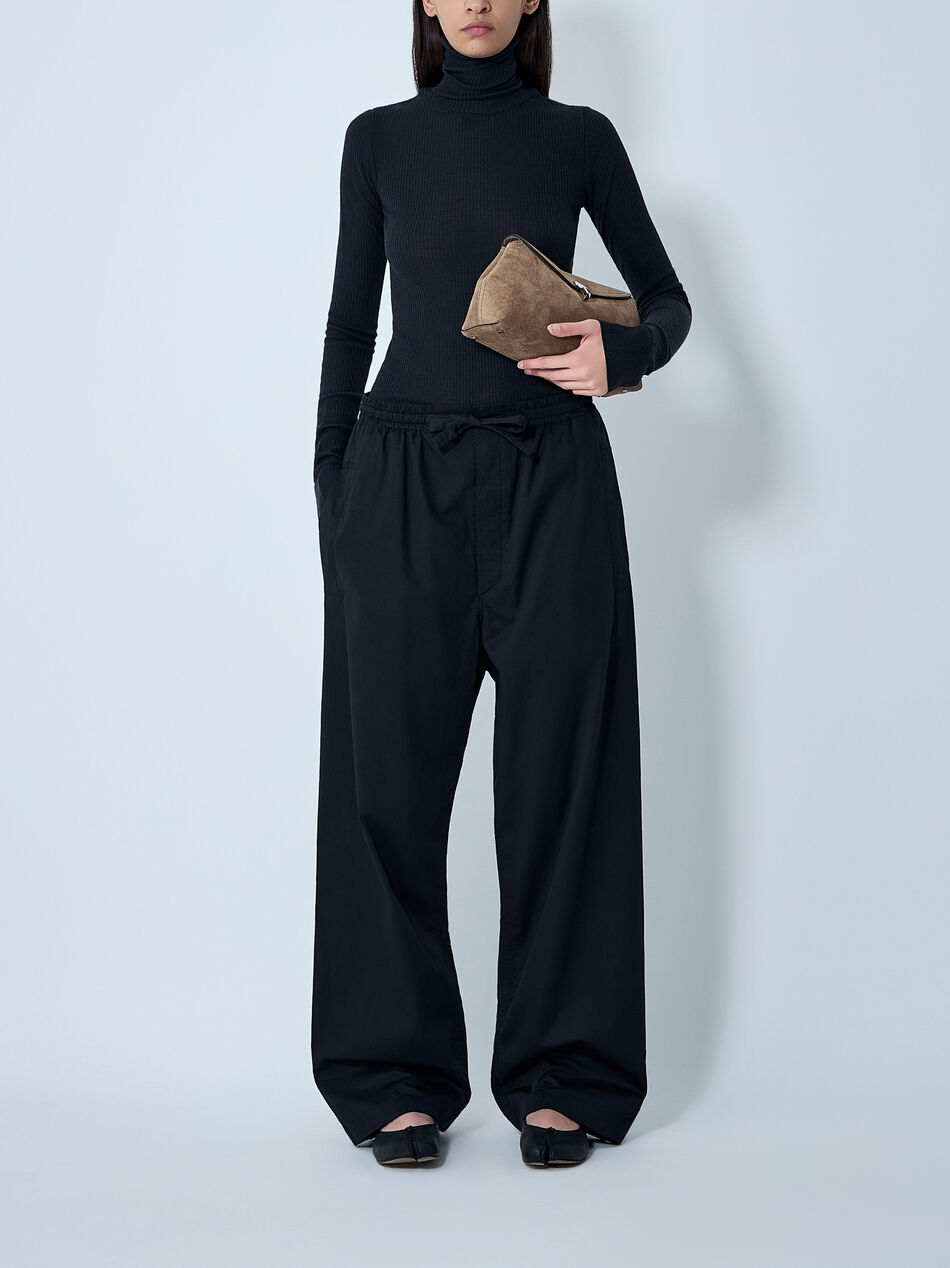 Lightweight Cotton Satin Pants