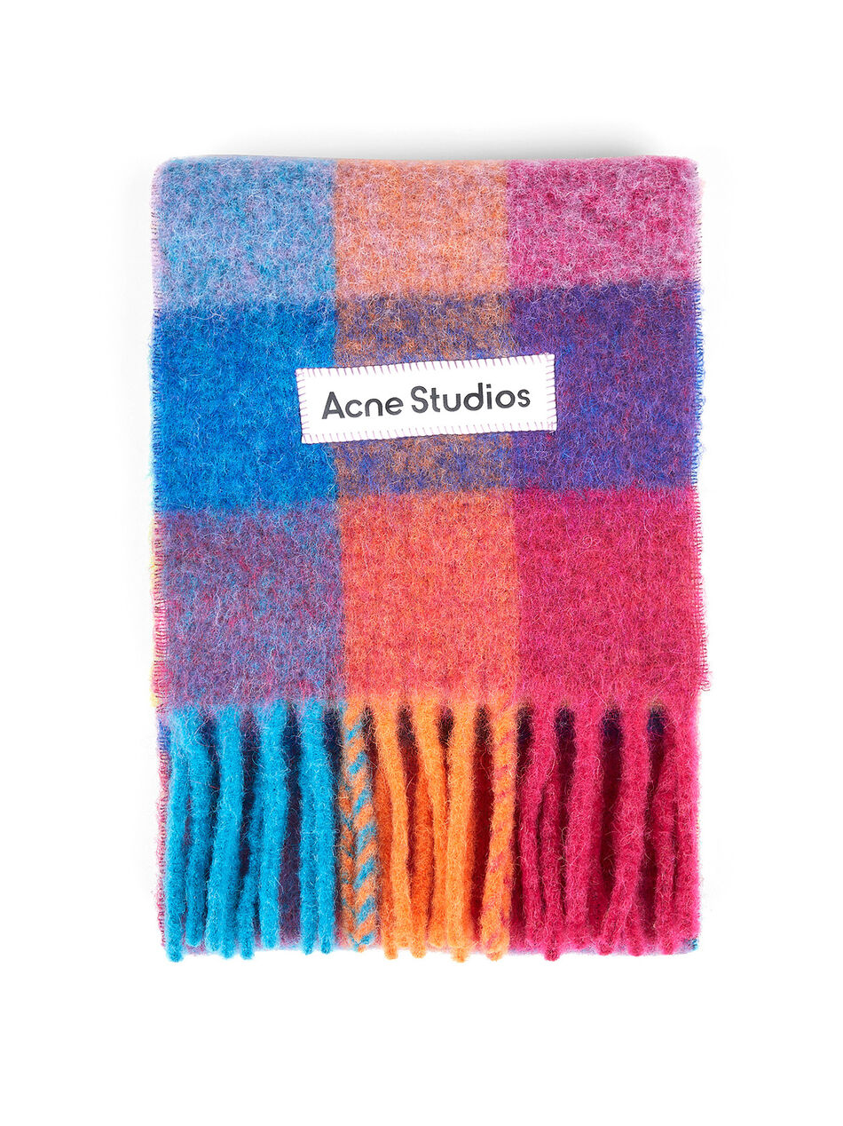 Logo Patch Check Scarf