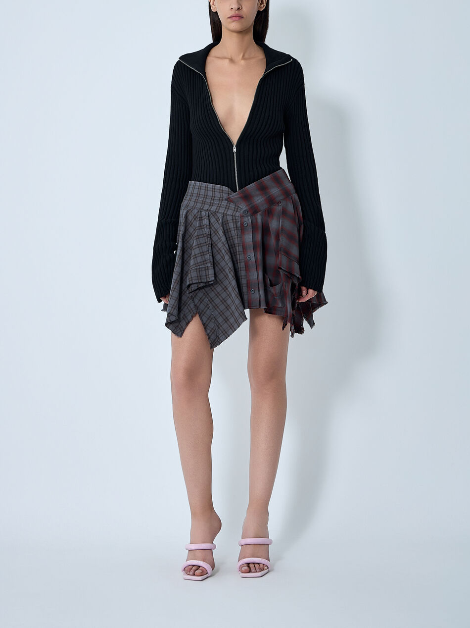 De-Constructed Mini Skirt