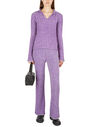 Acne Studios Polo Collar Sweater in Purple Purple flacn0250021ppl