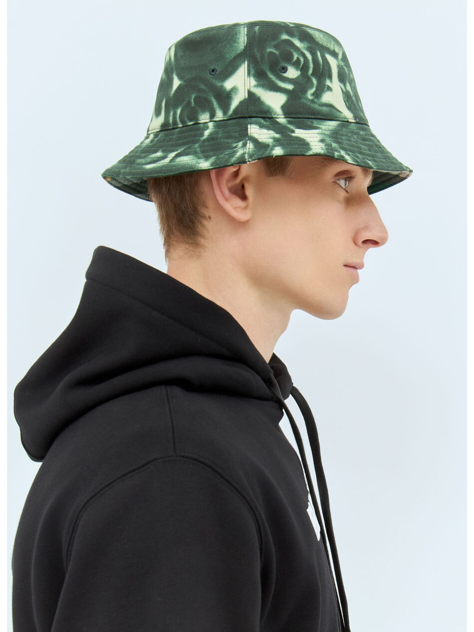 Rose Print Wax Bucket Hat