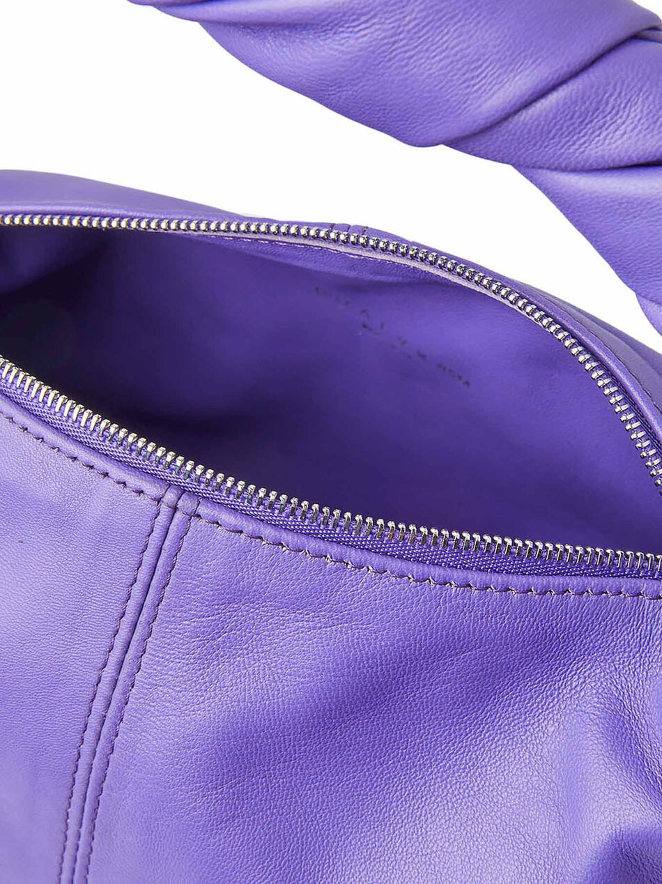 Borsa A Mano Twisted in Pelle Viola