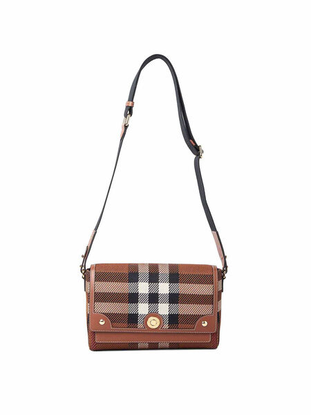Note Nova Check Motif Shoulder Bag