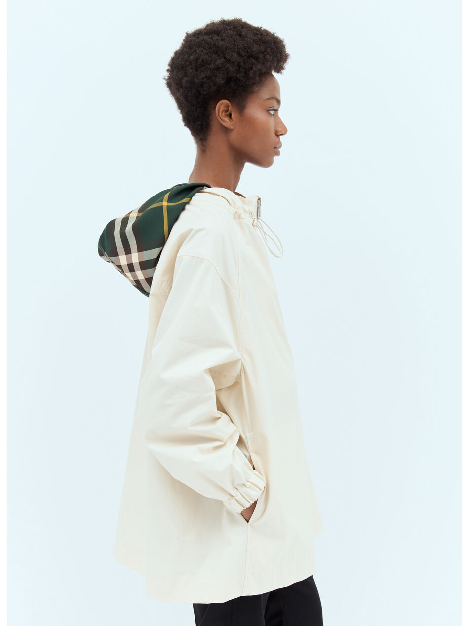 Check Hood Gabardine Parka