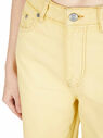 GANNI Yellow Denim Jeans Yellow flgan0248046yel