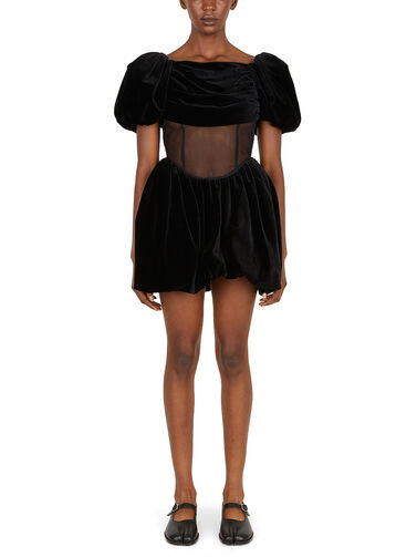 khaite leona velvet mini dress Khaite Leona Velvet Mini Dress In Green - 73% Off