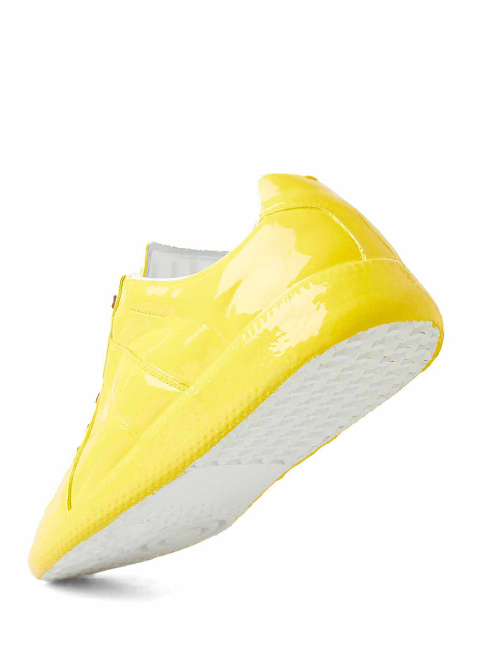 Replica Sneakers in Yellow Patent Leather