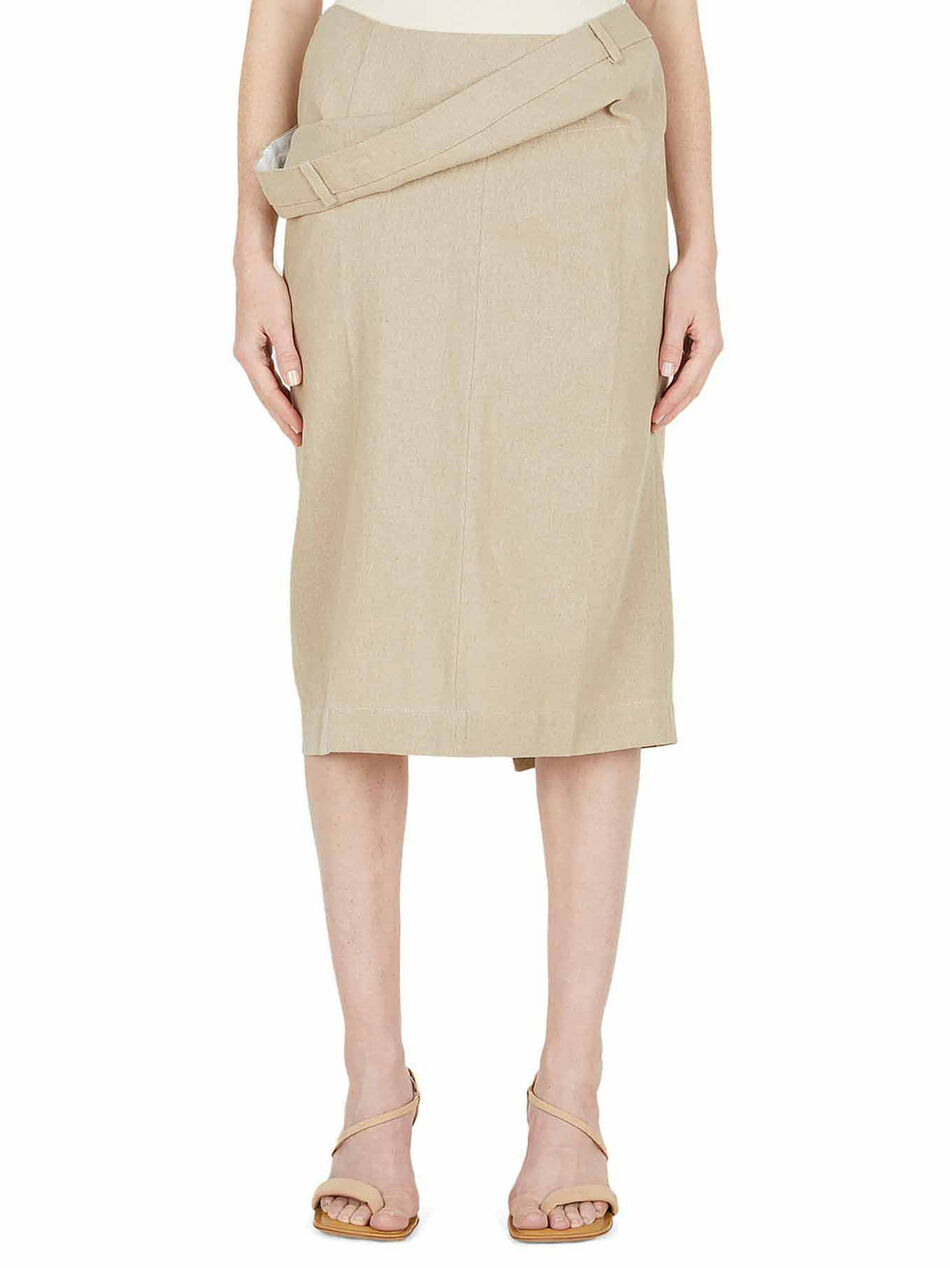 La Jupe Vela Beige Skirt