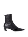 Acne Studios Patent Toe Ankle Boots Black flacn0250051blk