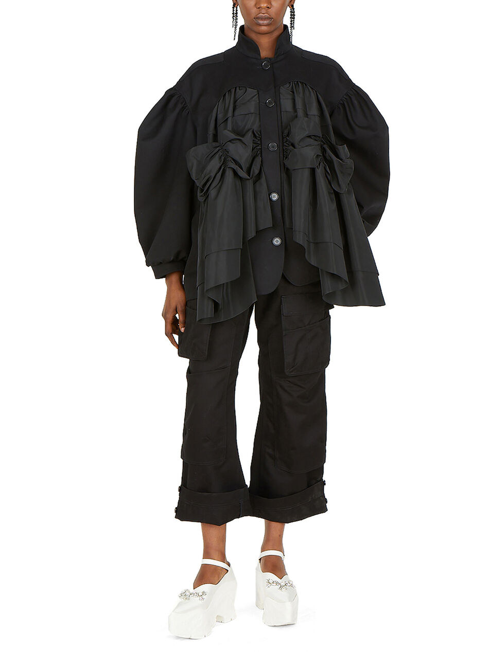 Gathered Signature Sleeve Jacket