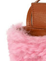 Marni Shearling Airpod Case with Logo Pink flmni0249035pin