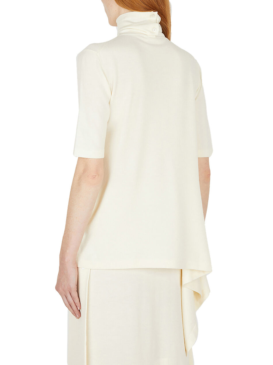 Wool Sweater with Short Sleeves