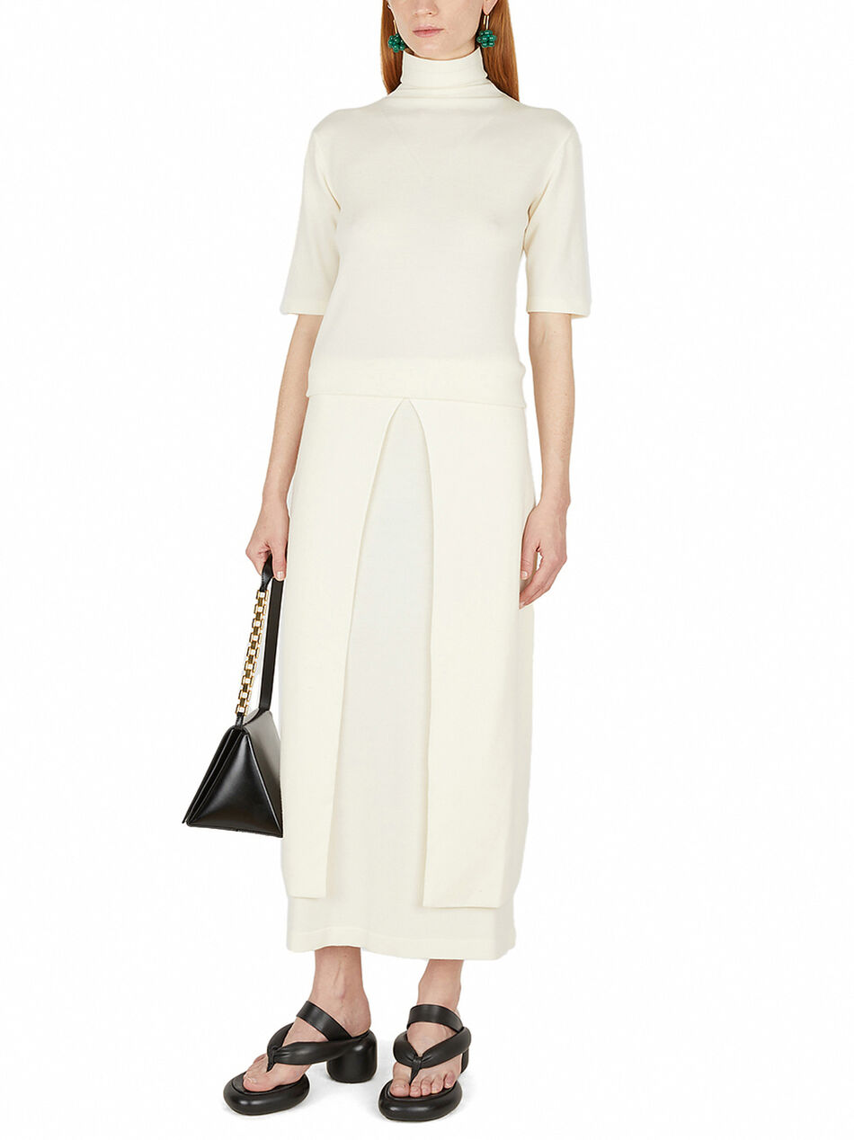 Wool Sweater with Short Sleeves