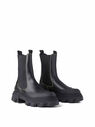GANNI Chelsea Boots in Black Leather Black flgan0246036blk