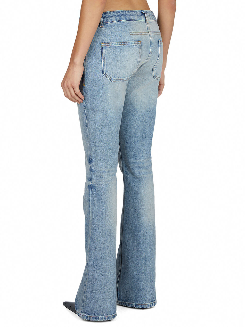 Dirty Blue Demin Zipped Pants