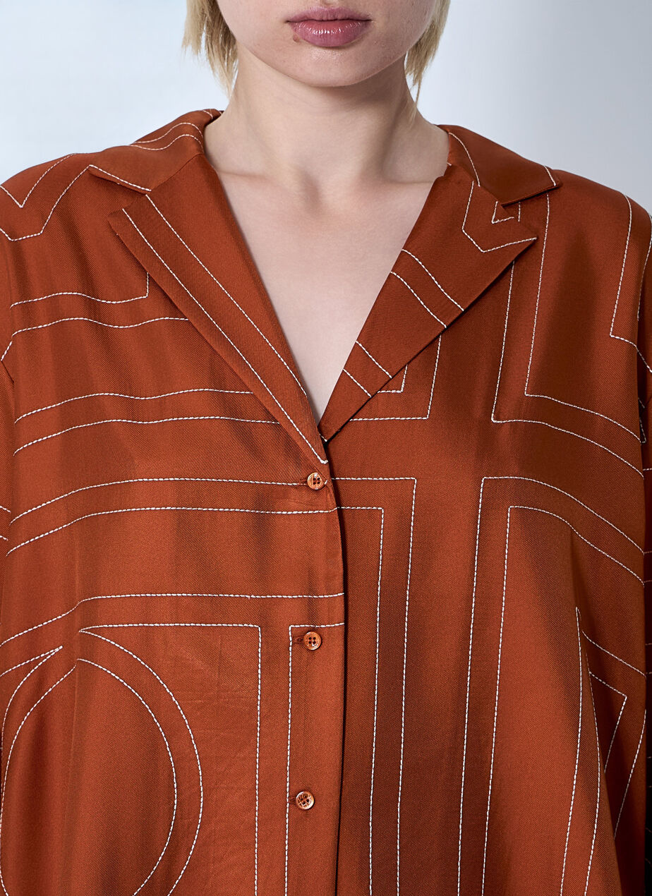 Monogram Silk Shirt
