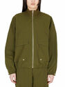 Dion Lee Windbreaker with Button Detail Khaki fldle0348012grn
