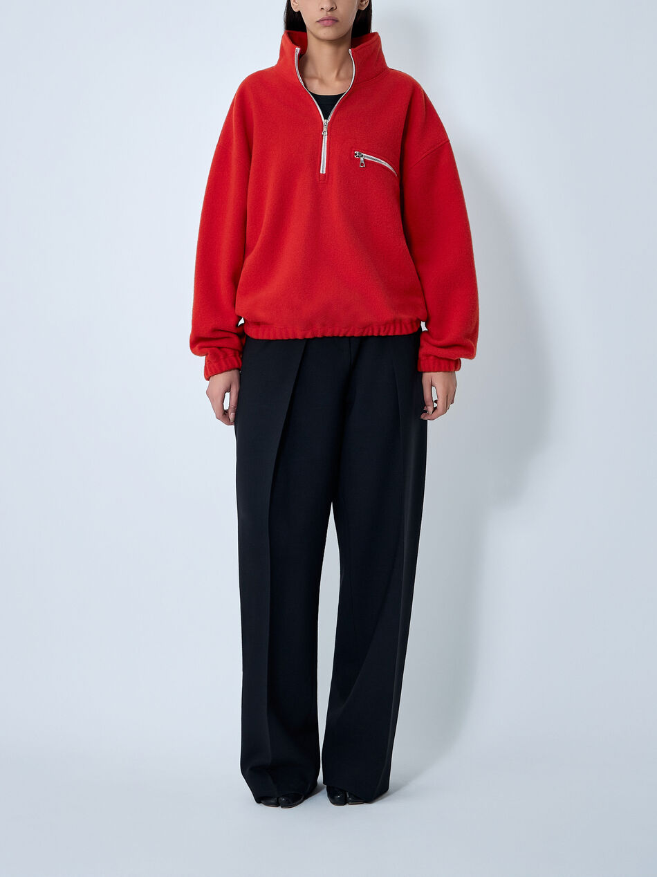 Zip-Up Fleece Sweatshirt