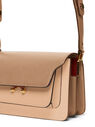 Marni Trunk Saffiano Leather Shoulder Bag Beige flmni0247055bei