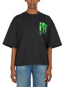 JW Anderson Slime Logo T-Shirt Black fljwa0249016blk