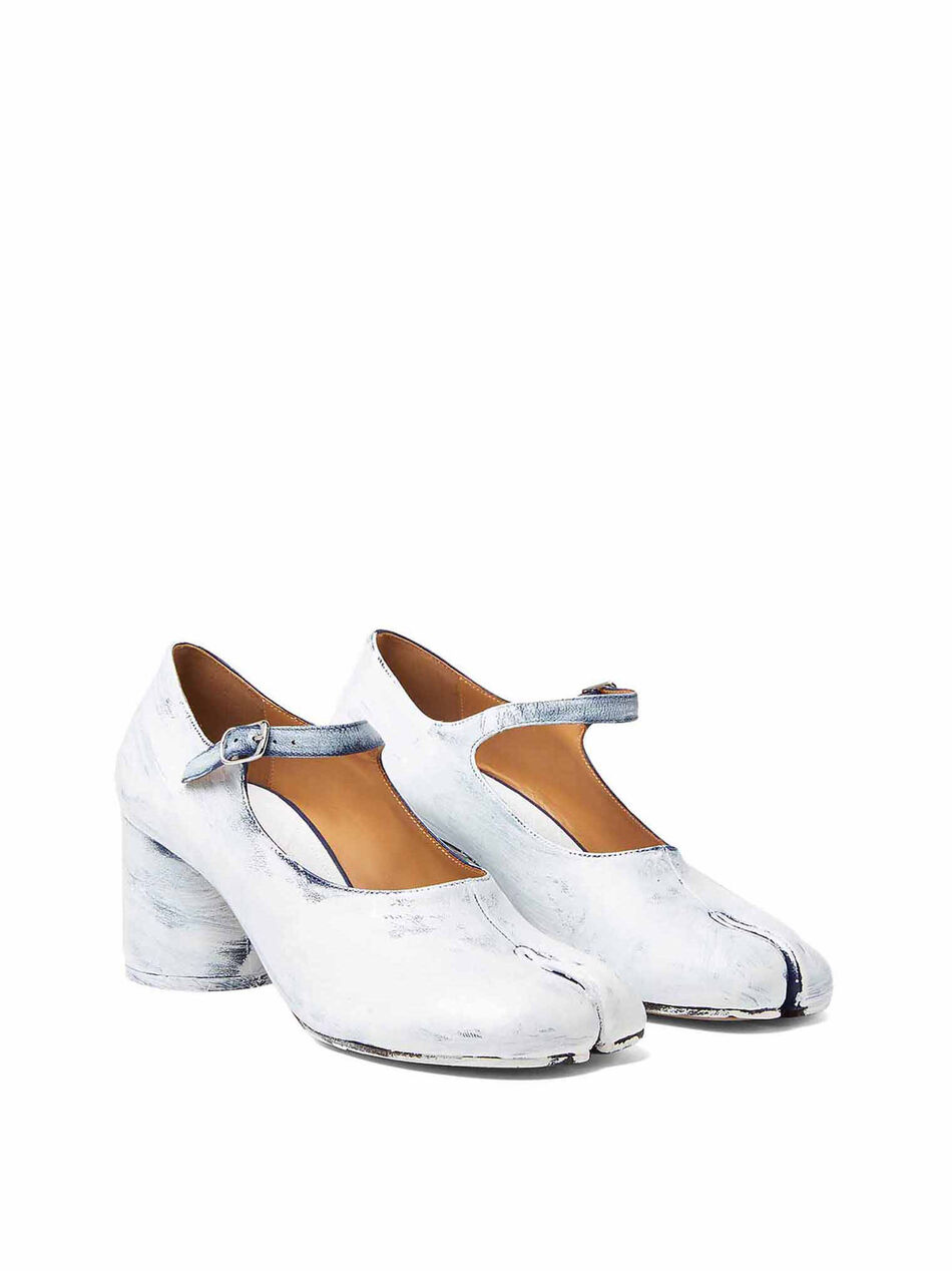 Tabi Mary Jane Leather Shoes with Heel
