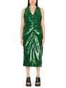 GANNI Sequin Mid Length Dress  flgan0249010grn