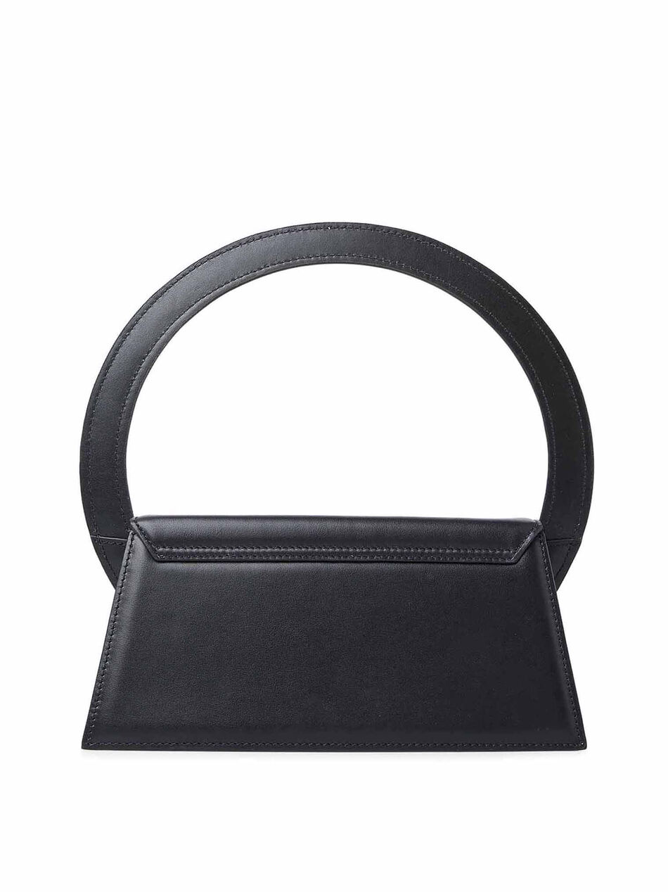 Le Sac Rond Handbag in Black Leather