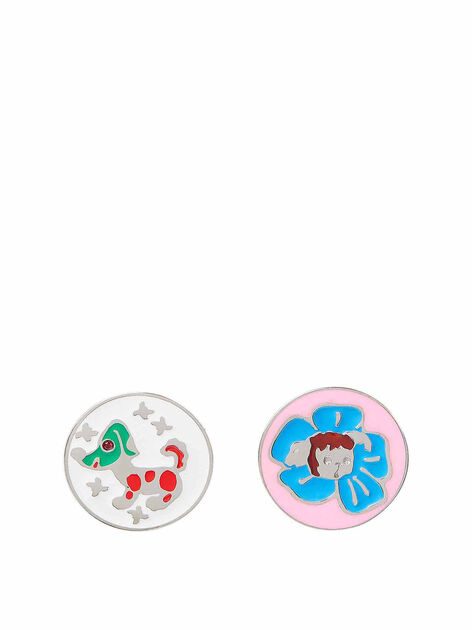 Earrings with Dog Motif