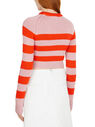 Marni Cut Out Striped Knit Top Pink flmni0251011pin