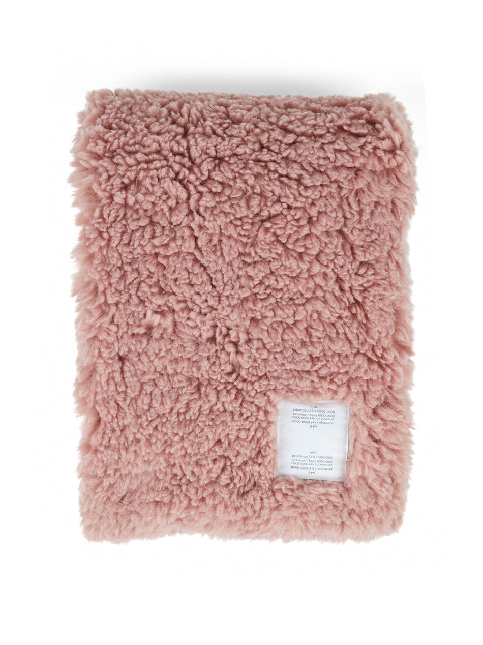 Faux Fur Scarf in Pink