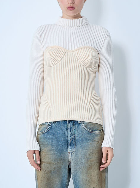 Ribbed Wool Sweater