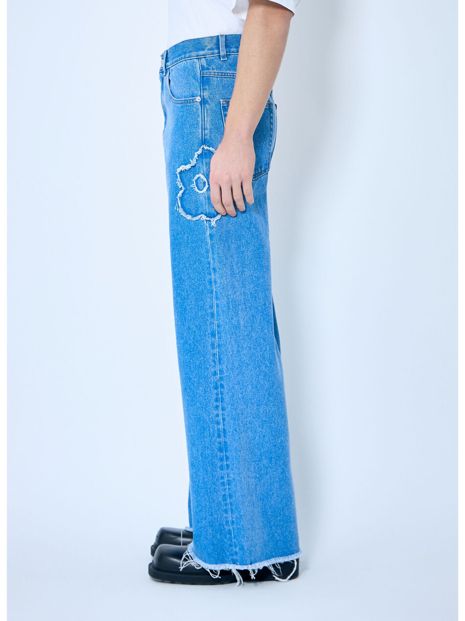 Flower Patch Wide-Leg Jeans
