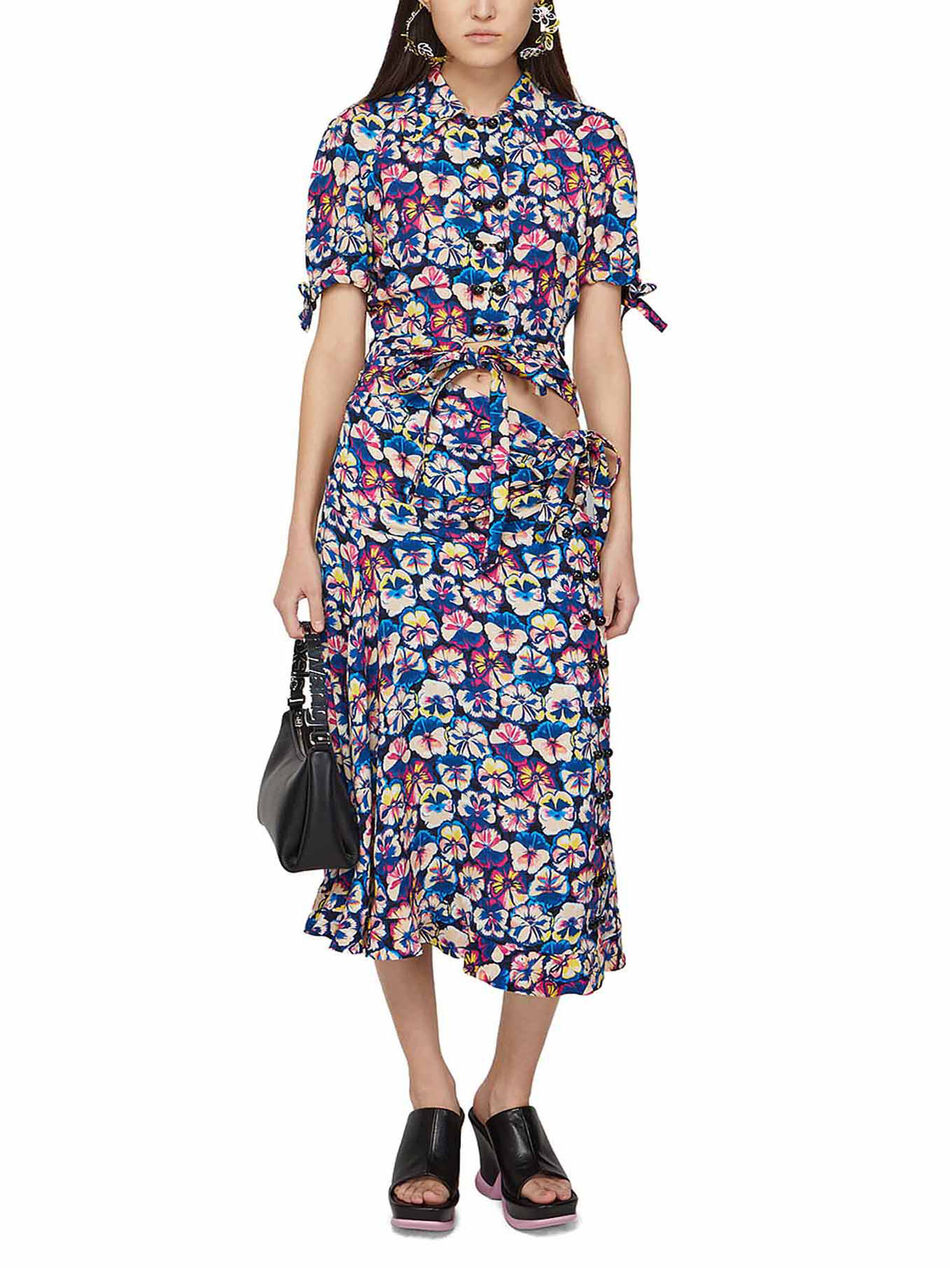 Skirt with Knot Details