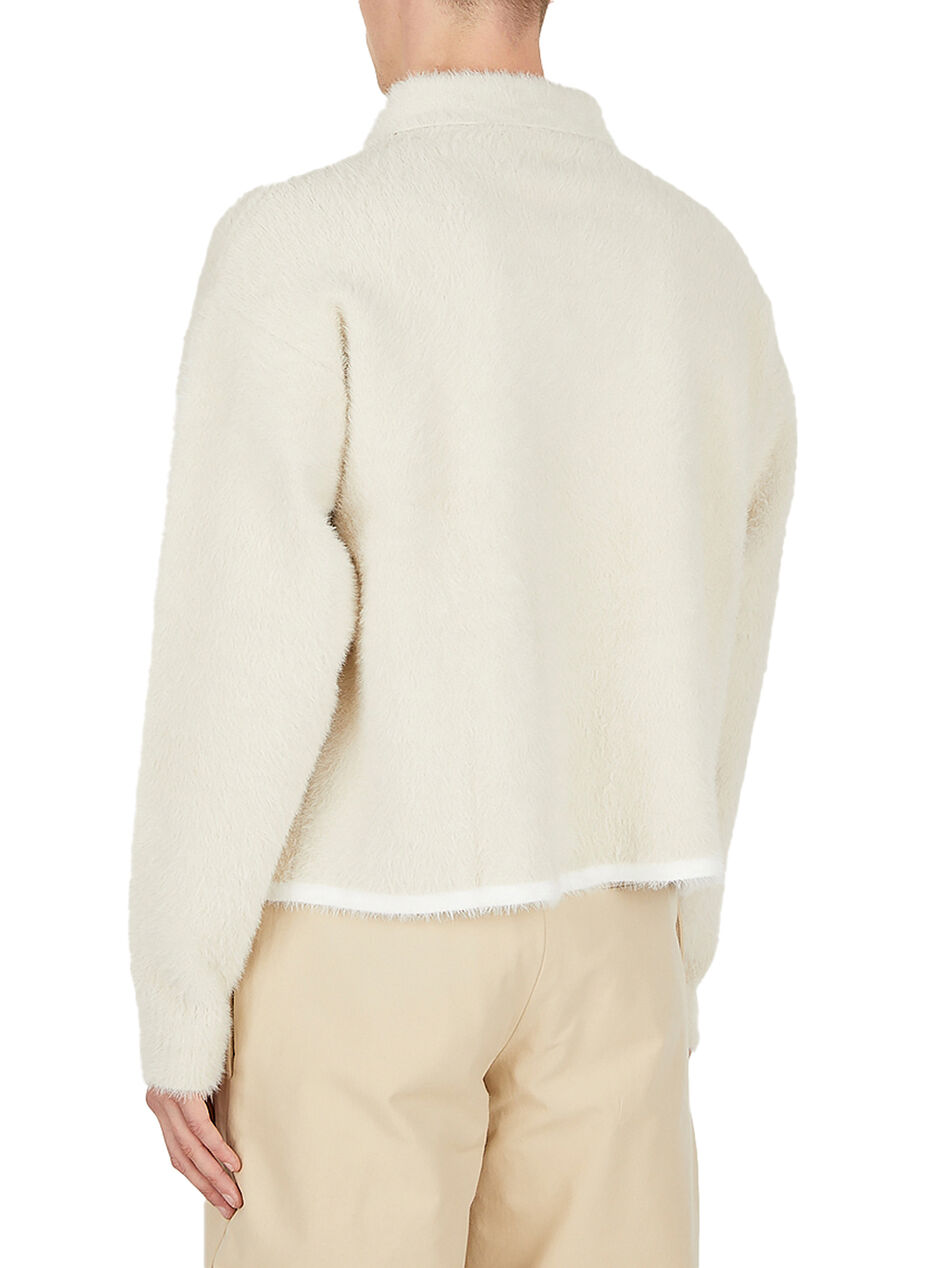 La Neve Polo Sweater in White