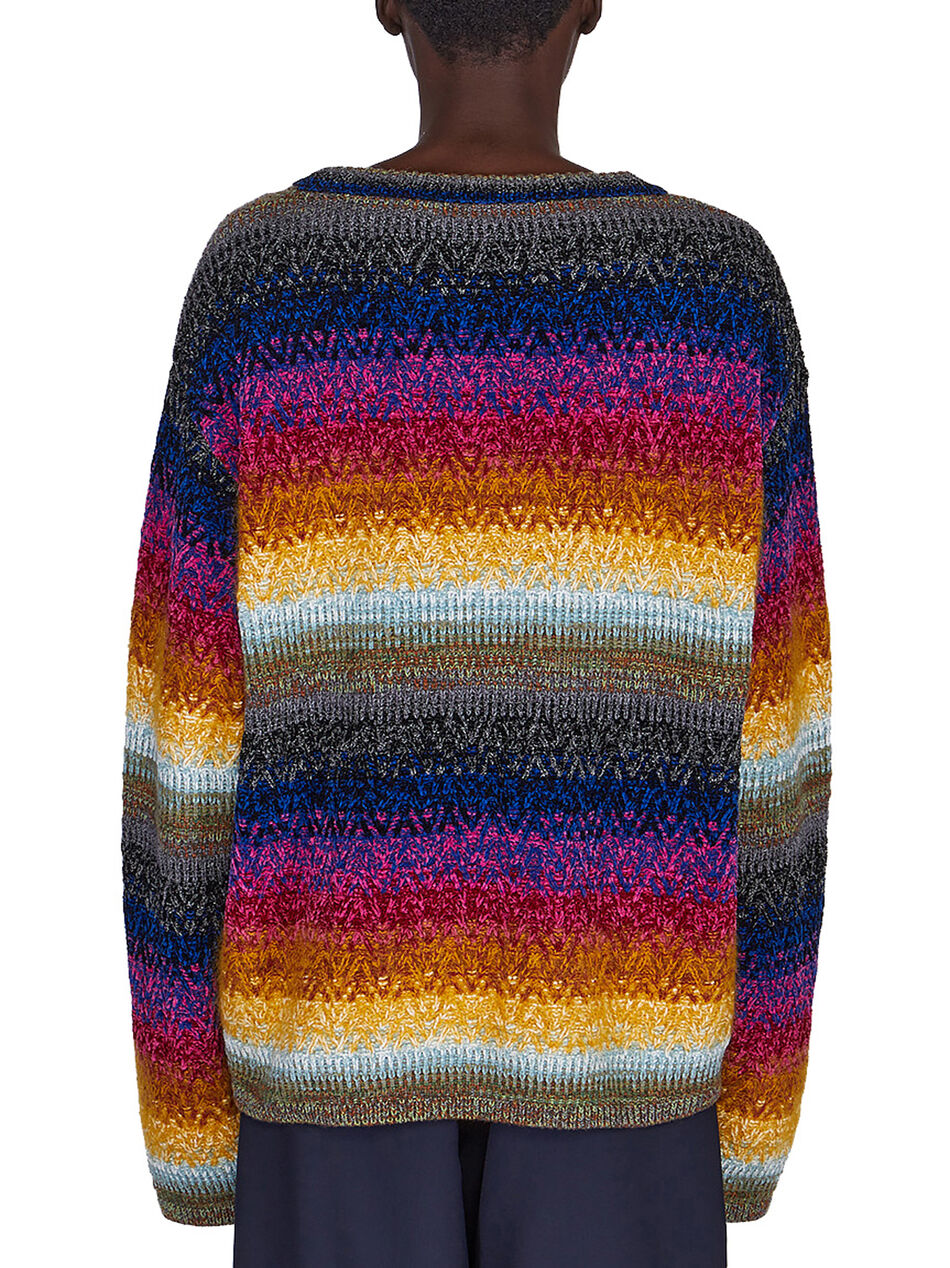 Round Neck Stripe Sweater