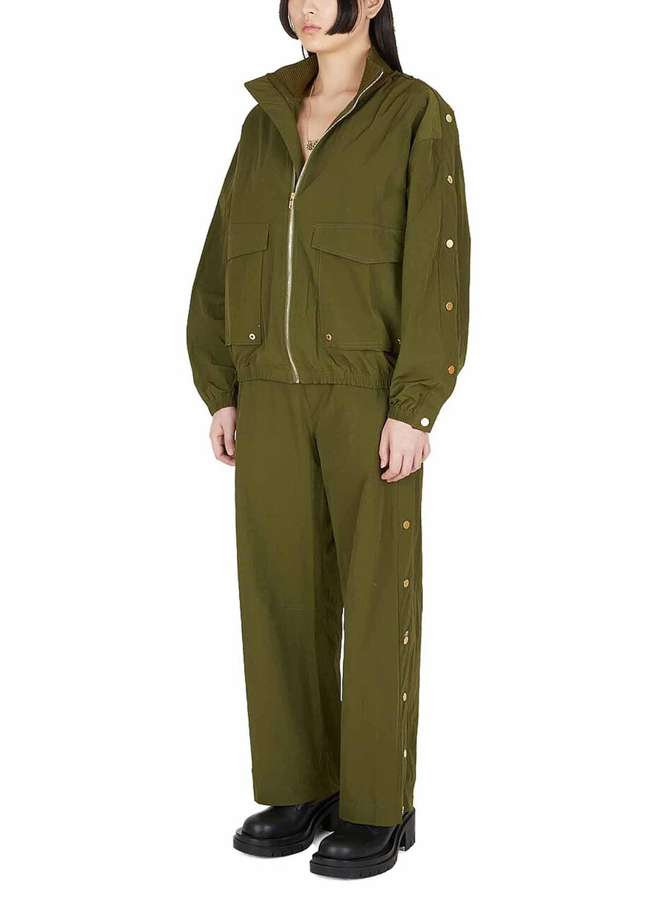 Windbreaker with Button Detail