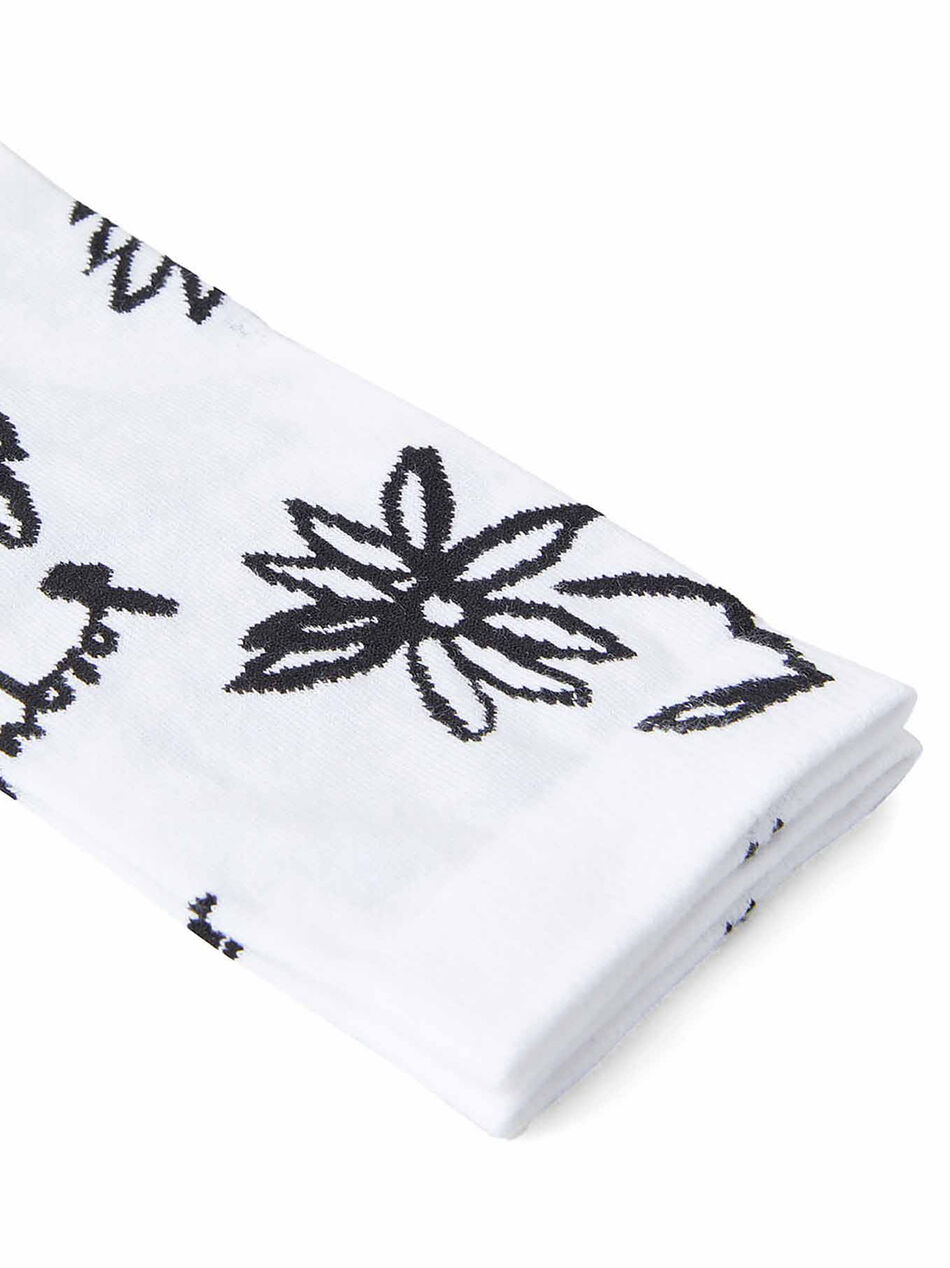 Les Chaussettes Giardino Socks with Flowers Motif