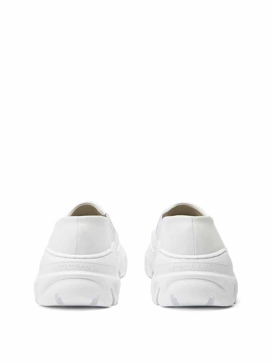 Boccaccio II Faux Leather White Sneakers