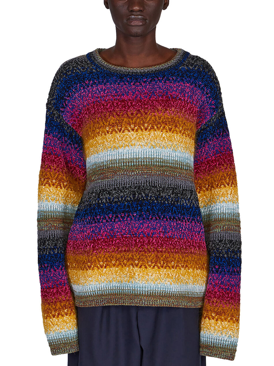 Round Neck Stripe Sweater