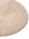 GANNI Ribbed Knit Beret Hat in White White flgan0250052wht