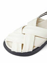 Reike Nen Pie Buckle Sandals in White Leather White flrkn0247008wht