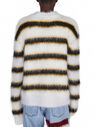 Marni Fuzzy Stripe Sweater White flmni0149009wht