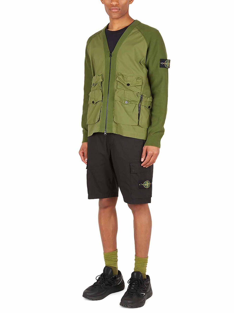 Multi Pocket V-Neck Cardigan