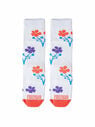 Chopova Lowena Short Socks with Floral Motif  flcho0248031wht