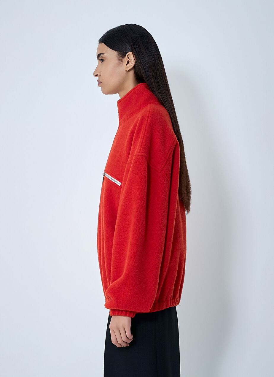 Zip-Up Fleece Sweatshirt